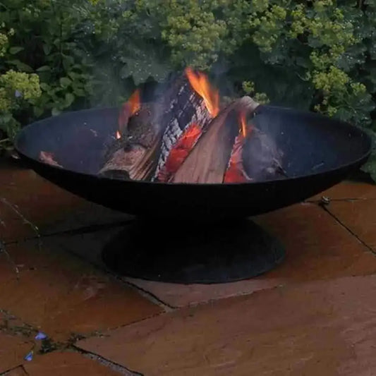 Round Cast Iron Fire Bowl - The Farthing