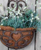 Cast Iron Half Round Wall Planter - The Farthing