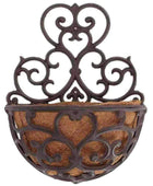 Cast Iron Half Round Wall Planter - The Farthing