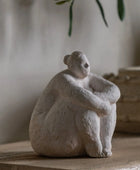 Cement Sitting Figure Ornament - The Farthing