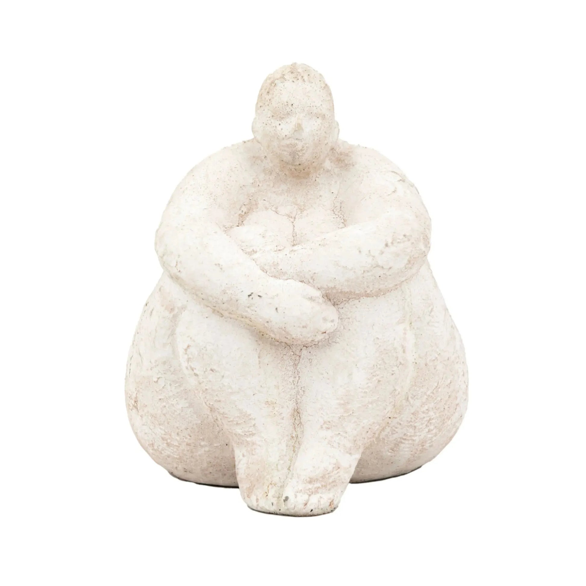 Cement Sitting Figure Ornament - The Farthing