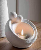 Ceramic Romance Tea light Holder - The Farthing