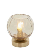 Champagne Lustre Glass Globe Table Lamp - The Farthing