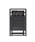 Charcoal Folding Table & Chairs Balcony Seating Set - The Farthing