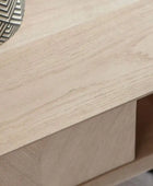 Chevron Fronted 2 Drawer Coffee Table - The Farthing