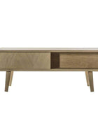 Chevron Fronted 2 Drawer Coffee Table - The Farthing