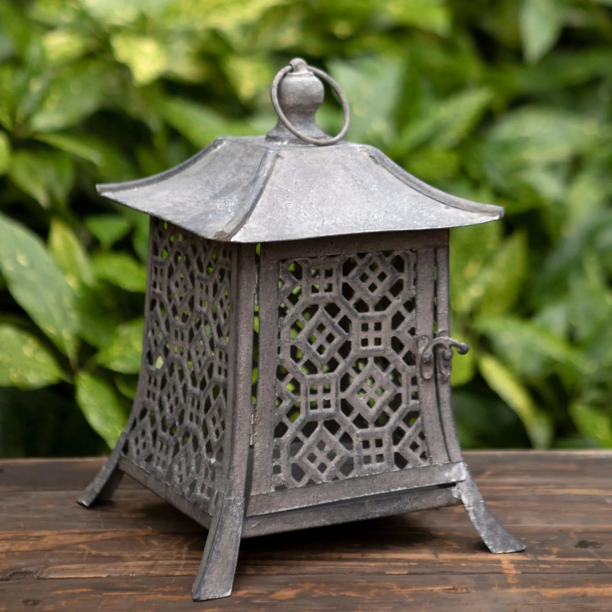 Chinese Inspired Metal Lantern - The Farthing