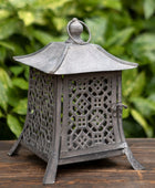 Chinese Inspired Metal Lantern - The Farthing