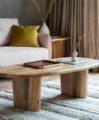 Chunky Mango Wood Coffee Table - The Farthing