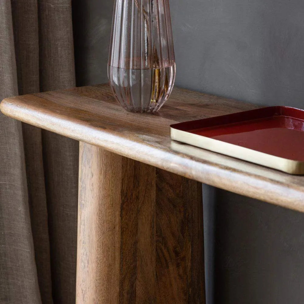 Chunky Mango Wood Console Table - The Farthing