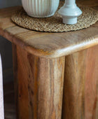 Chunky Mango Wood Side Table - The Farthing