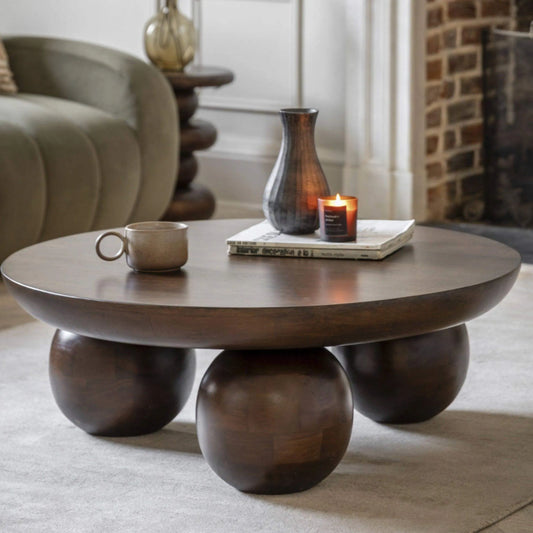 Chunky Mid Century Inspired Coffee Table - The Farthing