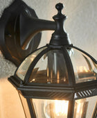 Classic Exterior Black Metal Chedington Wall Light - The Farthing