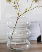 Clear Glass Bubble Shaped Vase - The Farthing