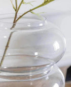 Clear Glass Bubble Shaped Vase - The Farthing