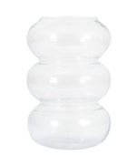 Clear Glass Bubble Shaped Vase - The Farthing