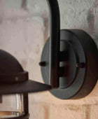 Coastal Matt Black Exterior Cage Wall Light - The Farthing