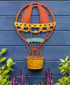 Colourful Balloon Metal Garden Wall Art - The Farthing