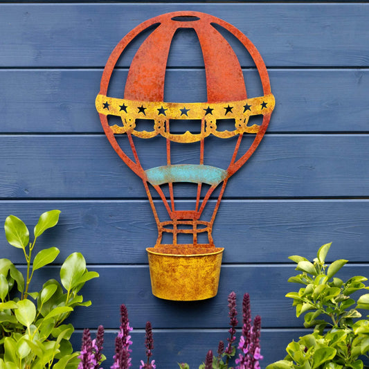 Colourful Balloon Metal Garden Wall Art - The Farthing