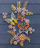 Colourful Butterflies Garden Wall Art - The Farthing