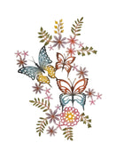 Colourful Butterflies Garden Wall Art - The Farthing