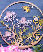 Colourful Flowers Metal Garden Wall Art - The Farthing