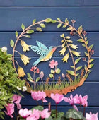 Colourful Hummingbird Garden Wall Art - The Farthing