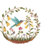 Colourful Hummingbird Garden Wall Art - The Farthing