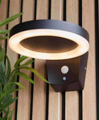 Contemporary Hoop Solar-Powered Exterior wall light - The Farthing