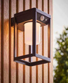 Contemporary Solar-Powered Exterior wall light - The Farthing