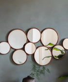 Copper Circles Decorative Mirror - The Farthing