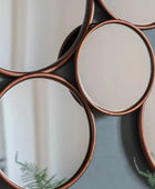 Copper Circles Decorative Mirror - The Farthing