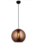 Copper Mirrored Glass Pendant Light - The Farthing