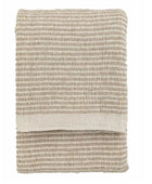 Cream Side Fringed Throw - The Farthing