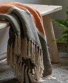 Crosshatch Woven Throw - The Farthing