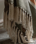 Crosshatch Woven Throw - The Farthing