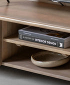 Curved Edge Mango Wood 2 Door Media Unit - The Farthing