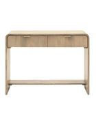 Curved Edge Mango Wood 2 Drawer Console Table - The Farthing