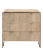 Curved Edge Mango Wood 3 Drawer Chest of Drawers - The Farthing