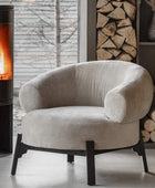 Curved Wrap Around Back Armchair - The Farthing