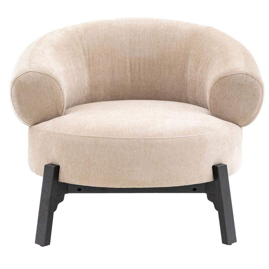 Round back deals armchair