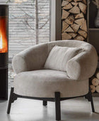 Curved Wrap Around Back Armchair - The Farthing