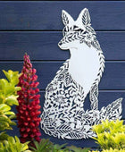 Cut Out Fox Metal Garden Wall Art - The Farthing