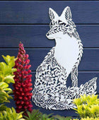 Cut Out Fox Metal Garden Wall Art - The Farthing