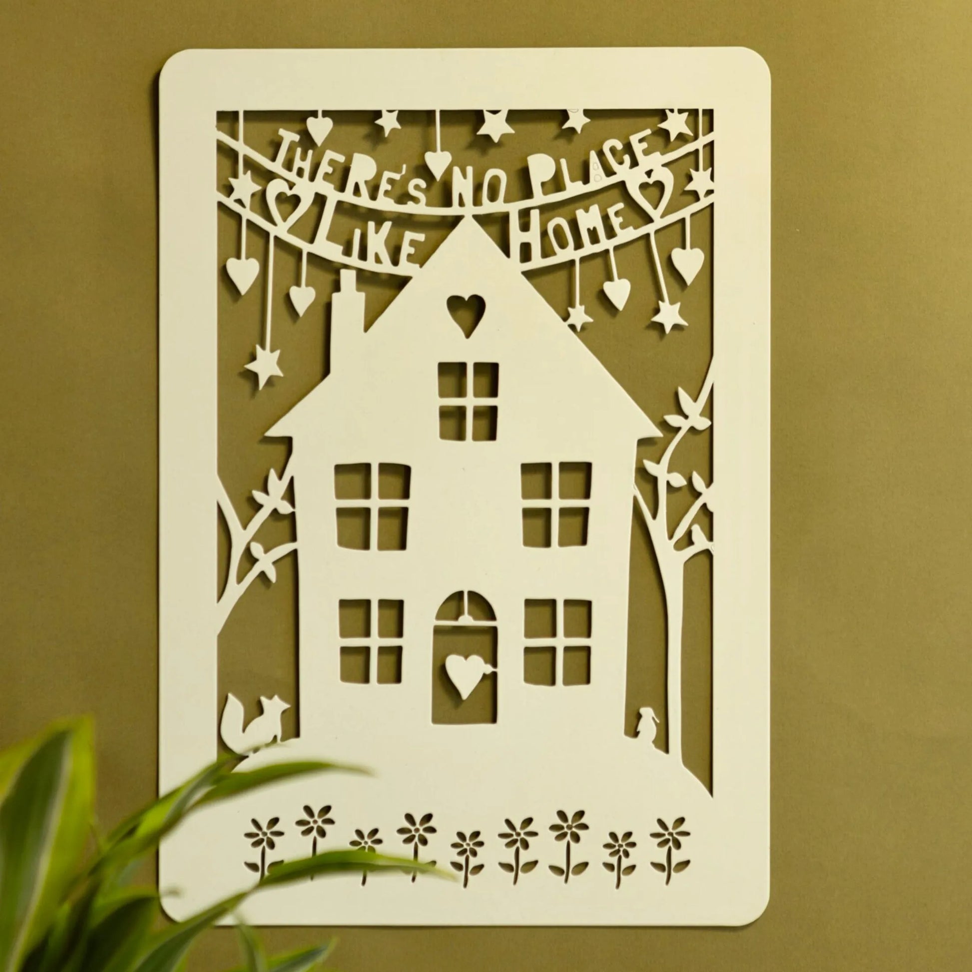 Cut Out There's No Place Like Home Wall Plaque - The Farthing