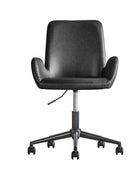 Dark Charcoal Sided Swivel Desk Chair with Height Adjustment - The Farthing