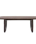 Dark Wood Arched Design Coffee Table - The Farthing