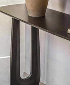 Dark Wood Arched Design Console Table - The Farthing