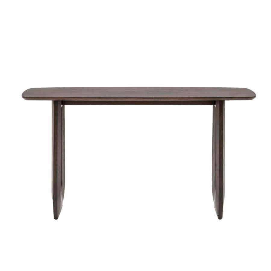 Dark Wood Arched Design Console Table - The Farthing