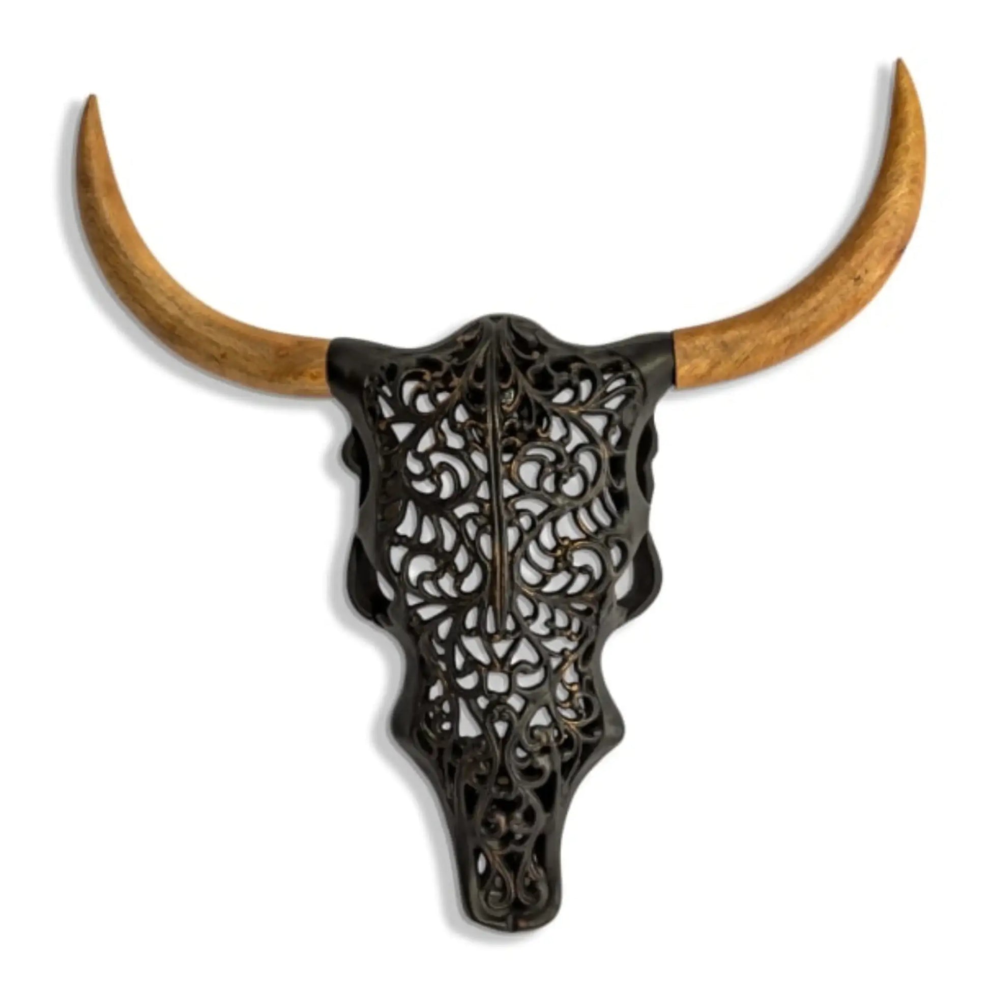 Decorative Wall Mounted Tribal Bison Head